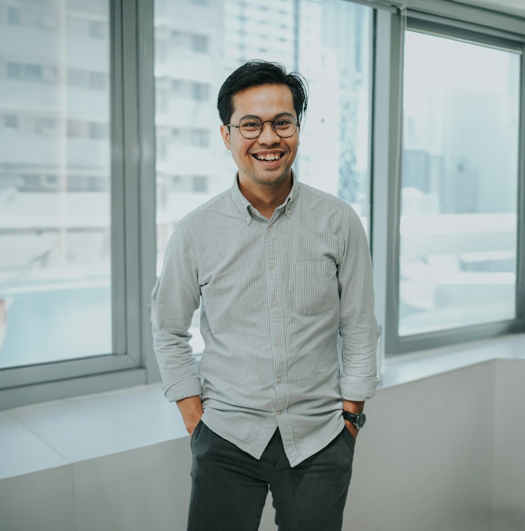 Professional man with glasses